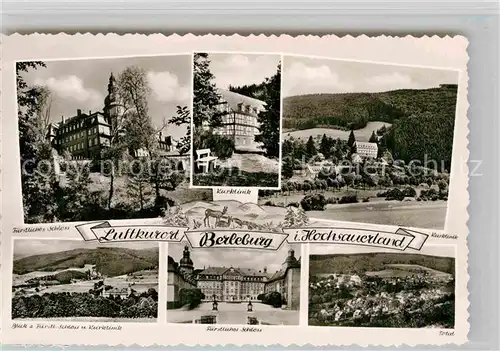 AK / Ansichtskarte Berleburg Bad Fuerstliches Schloss Kurklinik  Kat. Bad Berleburg