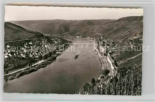 AK / Ansichtskarte Zell Mosel Panorama Stadt der Schwarzen Katz Kat. Zell (Mosel)