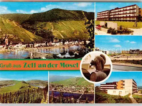 AK / Ansichtskarte Zell Mosel Kreiskrankenhaus Sankt Josef Marienburg Schwarze Katz Kat. Zell (Mosel)