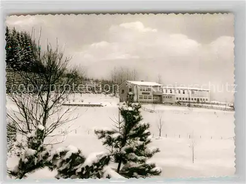 AK / Ansichtskarte Berleburg Bad Cafe Restaurant Pension Hof Muehlbach Winter Kat. Bad Berleburg