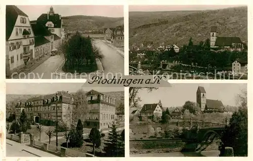 AK / Ansichtskarte Plochingen Teilansichten Bruecke Kirche Kat. Plochingen