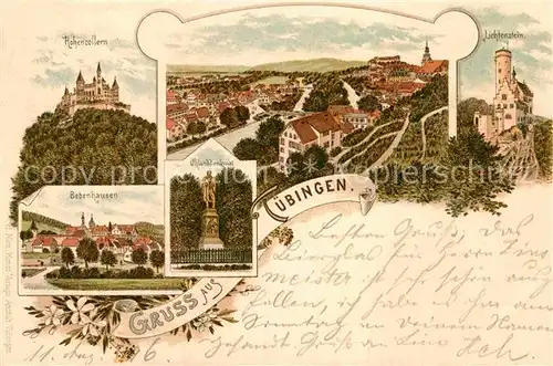 AK / Ansichtskarte Tuebingen Lichtenstein Hohenzollern Bebenhausen  Kat. Tuebingen