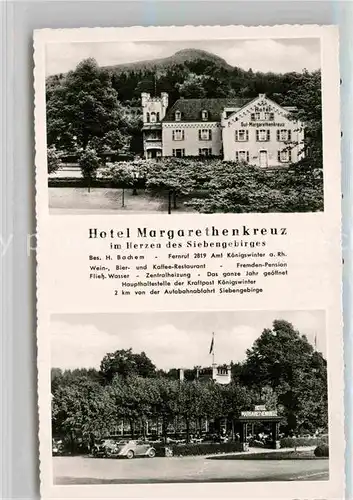 AK / Ansichtskarte Koenigswinter Hotel Margarethenkreuz Kat. Koenigswinter