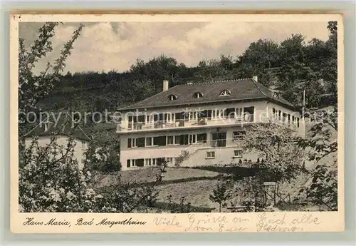 AK / Ansichtskarte Mergentheim Bad Haus Mainz Kat. Bad Mergentheim