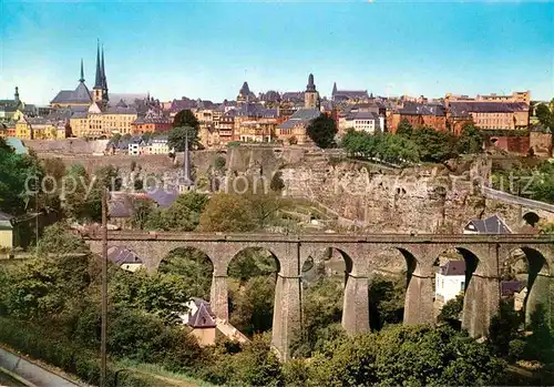 AK / Ansichtskarte Luxembourg Luxemburg Ville Haute Viadukt Kat. Luxembourg
