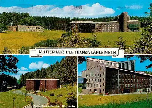 AK / Ansichtskarte Olpe Biggesee Mutterhaus der Franziskanerinnen Grabkapelle der Stifterin Kat. Olpe