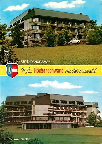 AK / Ansichtskarte Hoechenschwand Kurklinik Alpenpanorama  Kat. Hoechenschwand