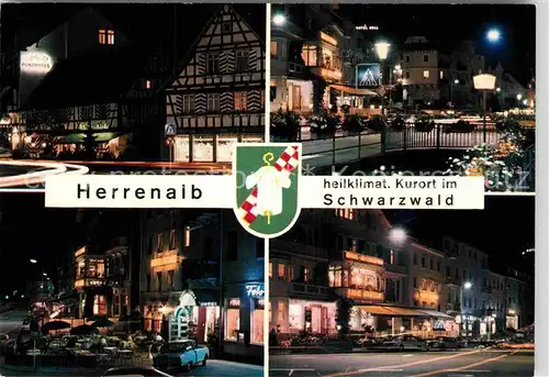 AK / Ansichtskarte Herrenalb Loeffenau Schwarzwald Kurort bei Nacht Kat. March