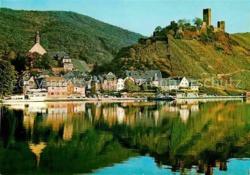 AK / Ansichtskarte Beilstein Mosel Moselpartie mit Burg Metternich Kat. Beilstein