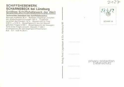 AK / Ansichtskarte Scharnebeck Lueneburg Schiffshebewerk Teilansichten Kat. Scharnebeck