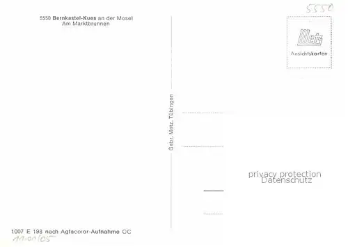 AK / Ansichtskarte Bernkastel Kues Am Marktbrunnen Kat. Bernkastel Kues