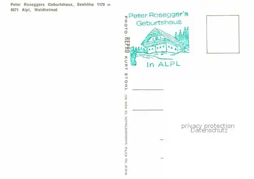 AK / Ansichtskarte Alpl Peter Roseggers Geburtshaus Kat. Krieglach