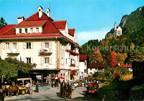 AK / Ansichtskarte Hohenschwangau Blick zum Schloss Neuschwanstein  Kat. Schwangau