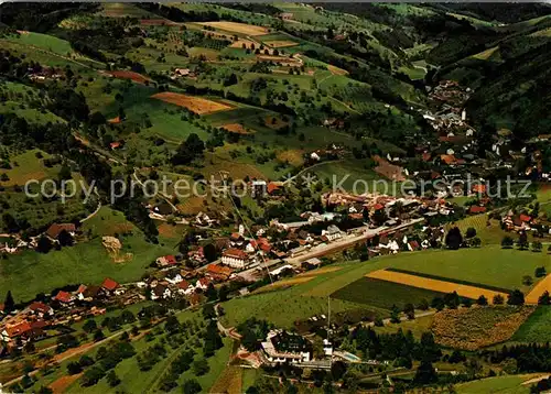 AK / Ansichtskarte Oberharmersbach Fliegeraufnahme Landhaus Baerenhof Riersbach Doerfle Kat. Oberharmersbach