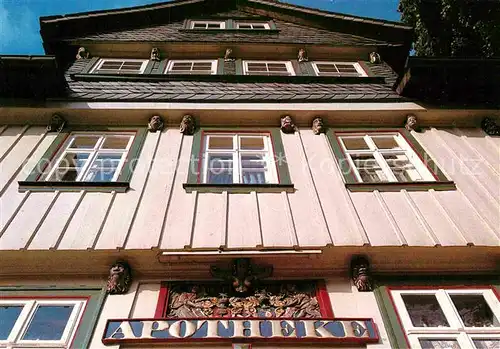 AK / Ansichtskarte Clausthal Zellerfeld Fassade Bergapotheke Kat. Clausthal Zellerfeld