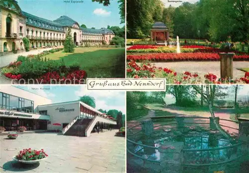 AK / Ansichtskarte Bad Nenndorf Hotel Esplanade Neues Kurhaus Sonnengarten Krater Kat. Bad Nenndorf