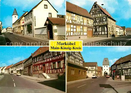 AK / Ansichtskarte Markoebel Ortspartien mit Fachwerk