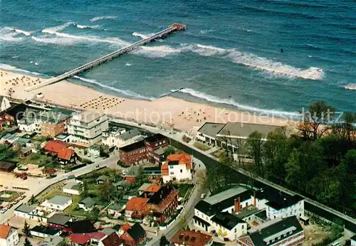 AK / Ansichtskarte Timmendorfer Strand Fliegeraufnahme mit Strand Kat. Timmendorfer Strand