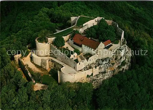 AK / Ansichtskarte Neuffen Fliegeraufnahme Hohen Neuffen Burg Kat. Neuffen