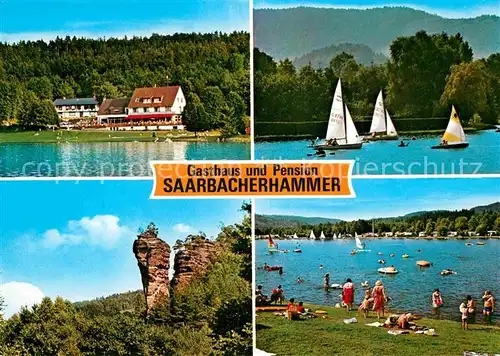 AK / Ansichtskarte Saarbacherhammer Gasthaus Pension Lambert Strand
