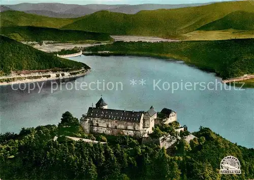 AK / Ansichtskarte Schloss Waldeck Fliegeraufnahme Schloss am Edersee Kat. Waldeck