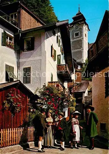 AK / Ansichtskarte Hallstatt Salzkammergut Am Hallstaettersee Gedeckte Stiege  Kat. Hallstatt