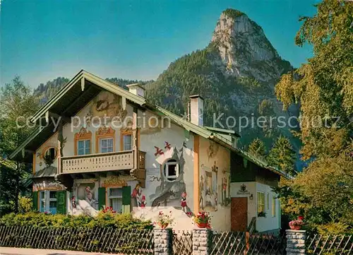 AK / Ansichtskarte Oberammergau Rotkaeppchen Haus und Kofel Kat. Oberammergau