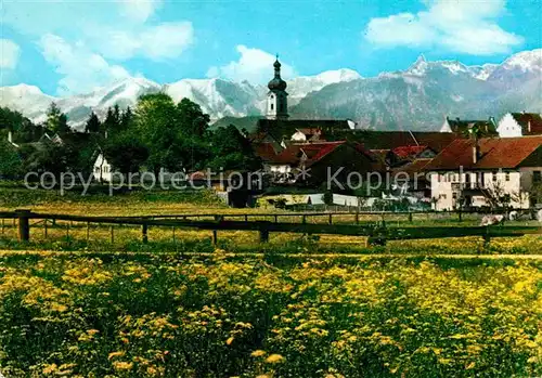 AK / Ansichtskarte Murnau Staffelsee mit Alpspitze und Ettaler Mandt