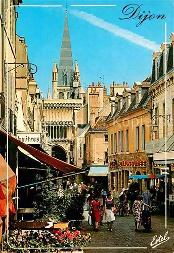 AK / Ansichtskarte Dijon Cote d Or Rue Musette et la facade de l eglise Notre Dame Kat. Dijon
