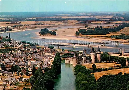 AK / Ansichtskarte Sully sur Loire Fliegeraufnahme Chateau Bruecke Kat. Sully sur Loire
