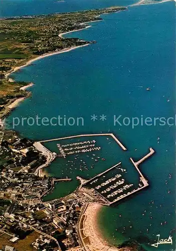 AK / Ansichtskarte Quiberon Morbihan Fliegeraufnahme Hafen Kat. Quiberon