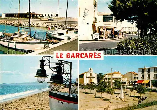 AK / Ansichtskarte Le Barcares Hafen Strand Teilansicht Platz Kat. Le Barcares