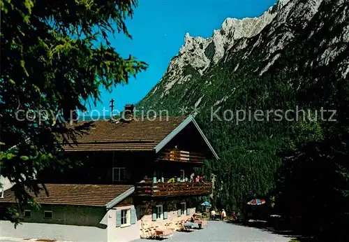 AK / Ansichtskarte Mittenwald Bayern Gasthaus Gletscherschiff Kat. Mittenwald