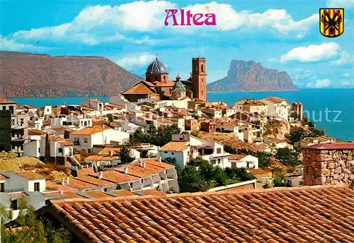 AK / Ansichtskarte Altea Vista del Pueblo y Penon de Ifach Kat. Spanien