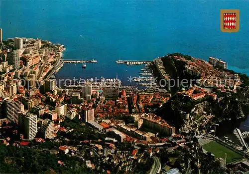 AK / Ansichtskarte Monaco Fliegeraufnahme Principaute Hafen Kat. Monaco