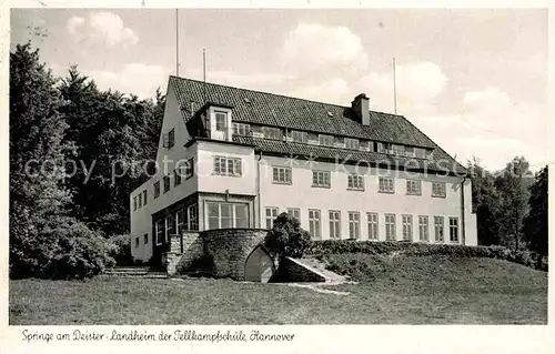 AK / Ansichtskarte Springe Deister Landheim der Tellkampfschule Hannover Kat. Springe