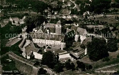 AK / Ansichtskarte Kronach Oberfranken Fliegeraufnahme Veste Rosenberg Kat. Kronach