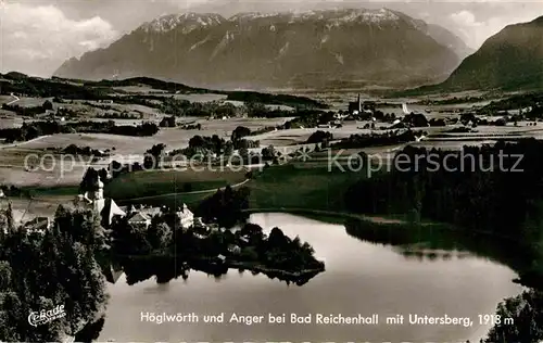 AK / Ansichtskarte Hoeglwoerth Panorama mit Untersberg Kat. Anger