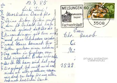 AK / Ansichtskarte Melsungen Fulda Fachwerkhaeuser Rathaus Fliegeraufnahme Kat. Melsungen