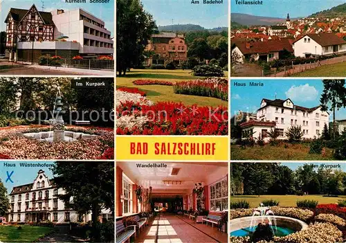 AK / Ansichtskarte Bad Salzschlirf Kurheim Kurpark Kurhaeuser Badehof Wandelhalle Kat. Bad Salzschlirf