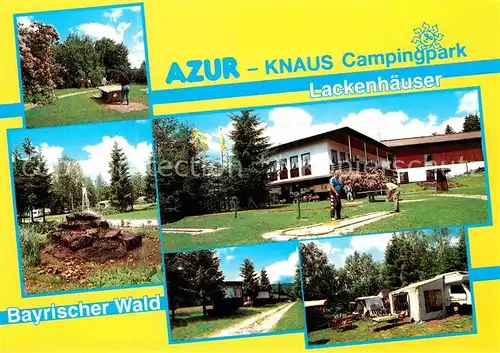 AK / Ansichtskarte Lackenhaeuser Niederbayern AZUR Knaus Campingpark Bayerischer Wald Minigolf Kat. Neureichenau