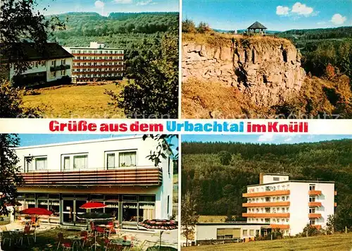 AK / Ansichtskarte Neukirchen Knuellgebirge Waldsanatorium Urbachtal Felsen Kat. Neukirchen