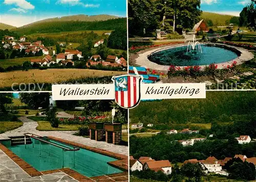 AK / Ansichtskarte Wallenstein Teilansichten Kuranlagen Wassertretstelle Kat. Knuellwald