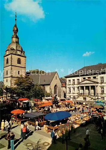 AK / Ansichtskarte Detmold Markt Kirche Rathaus Kat. Detmold