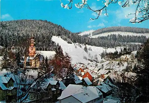 AK / Ansichtskarte Wildemann Winterpanorama Bergstadt Kat. Wildemann Harz