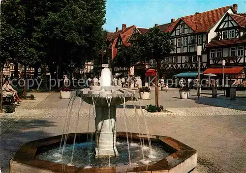 AK / Ansichtskarte Bad Sooden Allendorf Weinreihe Brunnen Fachwerkhaeuser Kat. Bad Sooden Allendorf