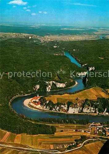 AK / Ansichtskarte Kehlheim Regensburg Fliegeraufnahme Kloster Weltenburg