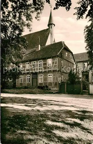 AK / Ansichtskarte Isenhagen Kloster mit Kirche und Kreisamtsgehilfenhaus Kat. Hankensbuettel