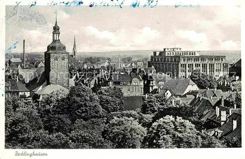 AK / Ansichtskarte Recklinghausen Westfalen Blick ueber die Stadt Kat. Recklinghausen