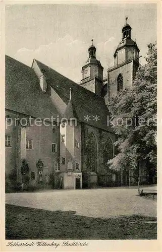 AK / Ansichtskarte Wittenberg Lutherstadt Stadtkirche Kat. Wittenberg
